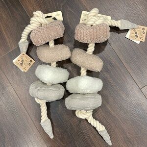 Lambwolf Collective Lot of 2 Block Tug Toy NWT *Benefits Animals*